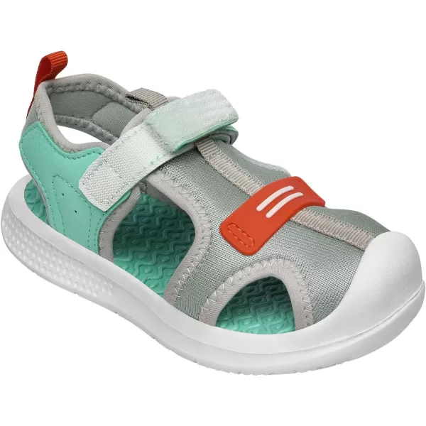 imageDREAM PAIRS Toddler Boys Girls Outdoor Summer Sports Sandals Water ShoesGreyBabyBlue