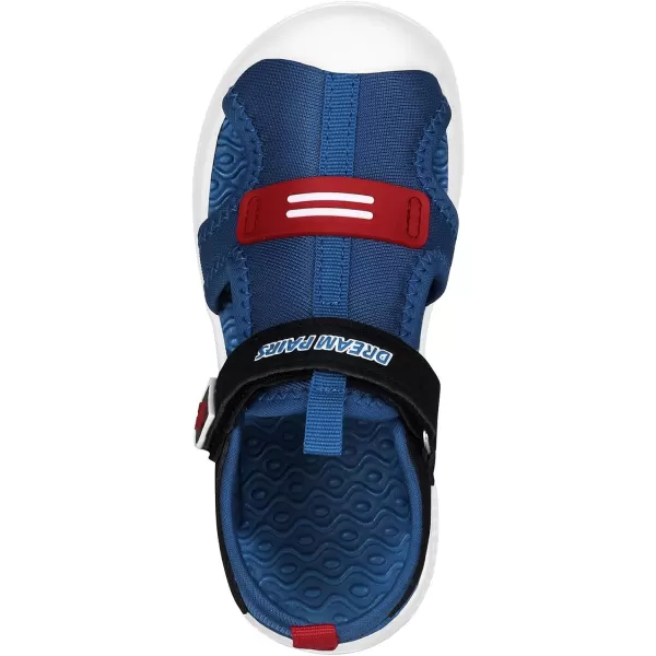 imageDREAM PAIRS Toddler Boys Girls Outdoor Summer Sports Sandals Water ShoesRoyalBlueBlack