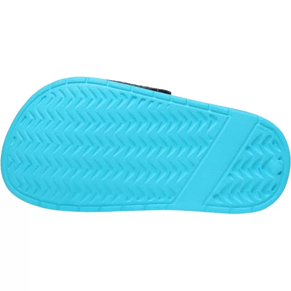 imageDREAM PAIRS Toddler Boys Girls Slip on Slide Sandals Kids Outdoor Summer Beach Water Shoes SlippersBlue