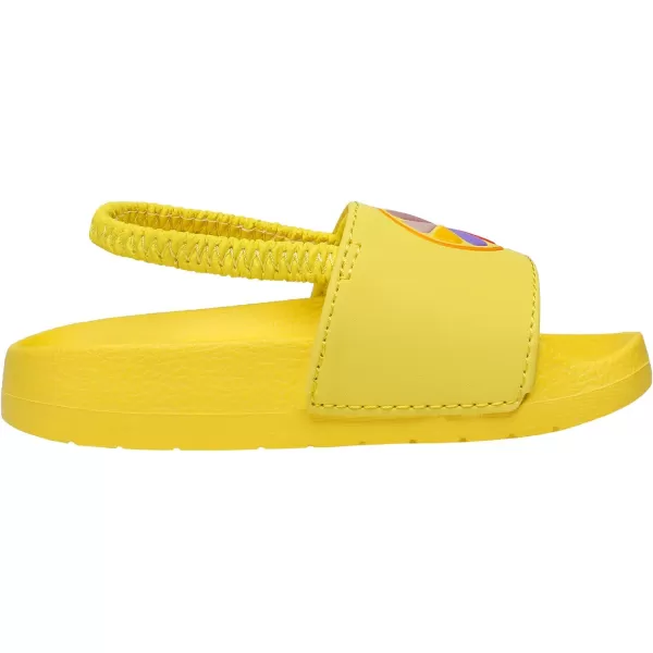 imageDREAM PAIRS Toddler Boys Girls Slip on Slide Sandals Kids Outdoor Summer Beach Water Shoes SlippersLemonYellow