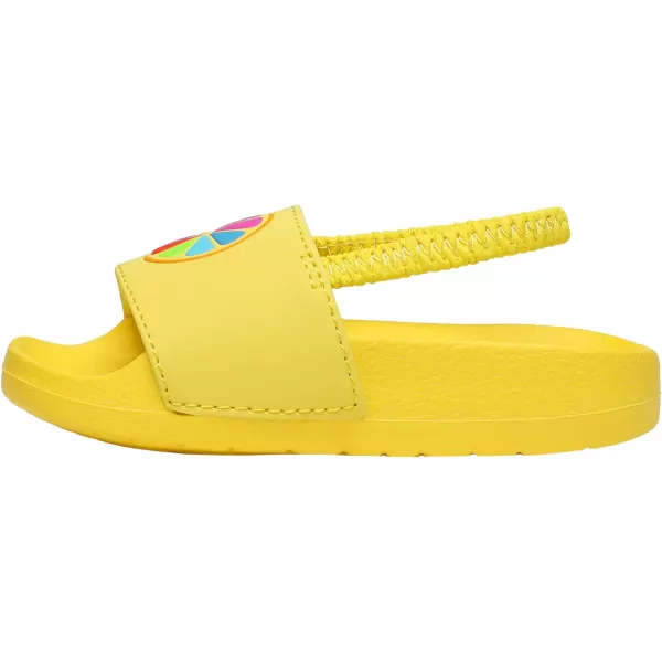 imageDREAM PAIRS Toddler Boys Girls Slip on Slide Sandals Kids Outdoor Summer Beach Water Shoes SlippersLemonYellow