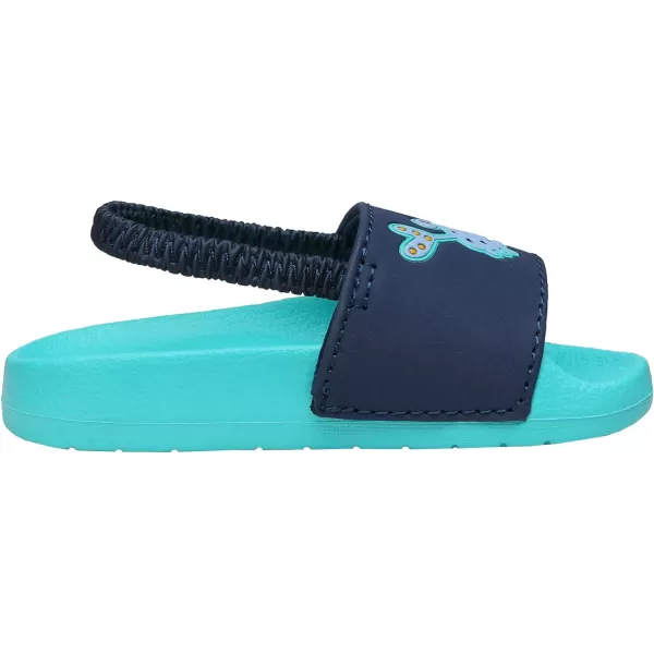 imageDREAM PAIRS Toddler Boys Girls Slip on Slide Sandals Kids Outdoor Summer Beach Water Shoes SlippersOceanGreen