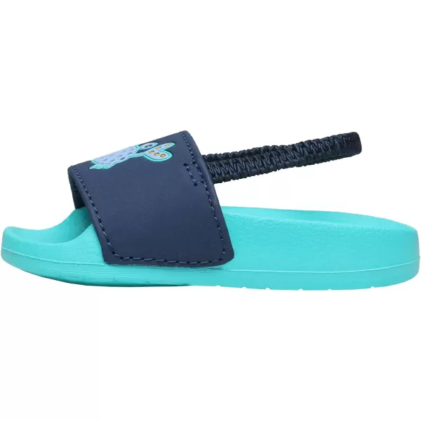 imageDREAM PAIRS Toddler Boys Girls Slip on Slide Sandals Kids Outdoor Summer Beach Water Shoes SlippersOceanGreen