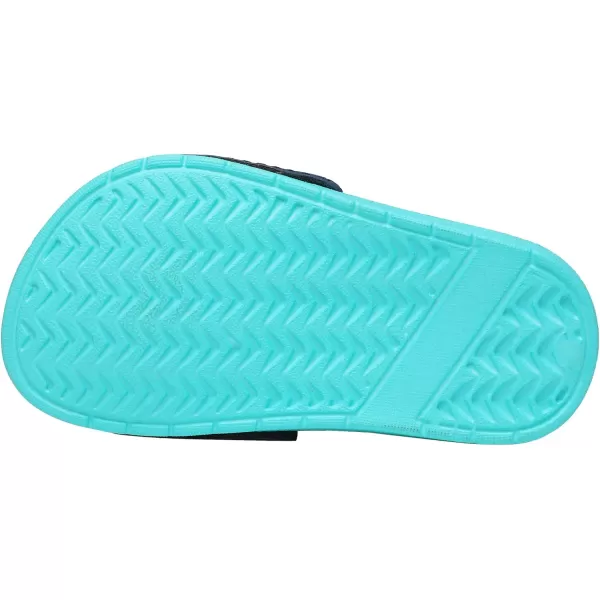 imageDREAM PAIRS Toddler Boys Girls Slip on Slide Sandals Kids Outdoor Summer Beach Water Shoes SlippersOceanGreen