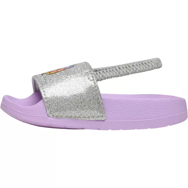 imageDREAM PAIRS Toddler Boys Girls Slip on Slide Sandals Kids Outdoor Summer Beach Water Shoes SlippersUnicornPowder