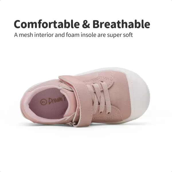 imageDREAM PAIRS Toddler Boys Girls Sneakers Casual Lightweight Kids Walking Skate Shoes ToddlerLittle KidPink