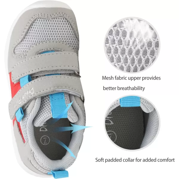 imageDREAM PAIRS Toddler Boys Girls Sneakers Lightweight Tennis Walking ShoesGrey