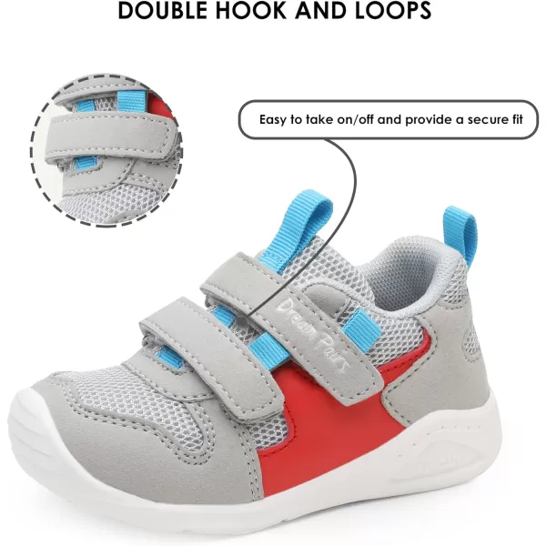 imageDREAM PAIRS Toddler Boys Girls Sneakers Lightweight Tennis Walking ShoesGrey