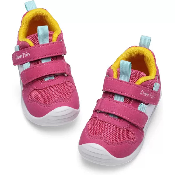 imageDREAM PAIRS Toddler Boys Girls Sneakers Lightweight Tennis Walking ShoesRose Red