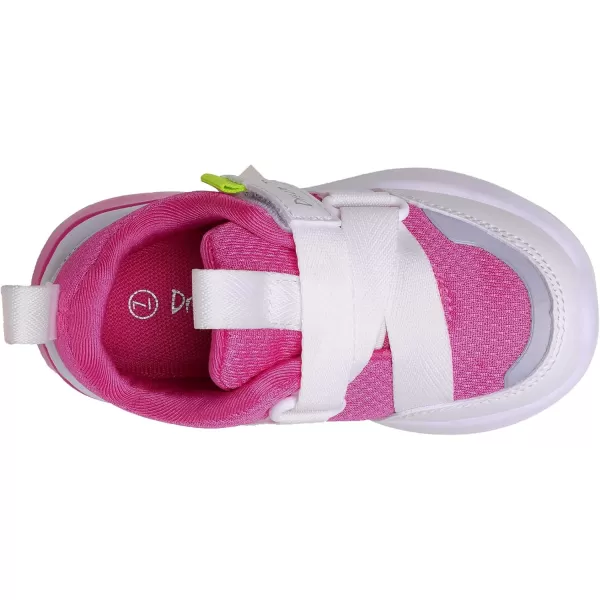 imageDREAM PAIRS Toddler Boys Girls Tennis Running Walking Shoes Kids Breathable Lightweight SneakersWhiteRoseRed