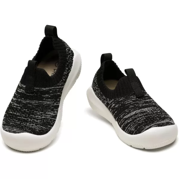 imageDREAM PAIRS Toddler Boys Girls Walking Shoes Lightweight Slipon SneakersToddlerLittle KidBlack