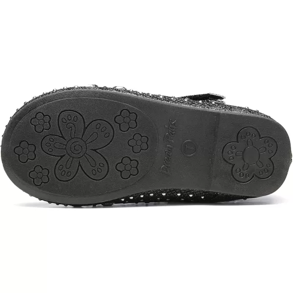 imageDREAM PAIRS Toddler Girls Dress Shoes Mary Jane Rhinestone Buckle Strap Ballerina FlatBlack