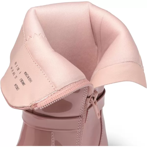 imageDREAM PAIRS Toddler Girls Mid Calf Boots Side Zipper Riding ShoesPinkPat