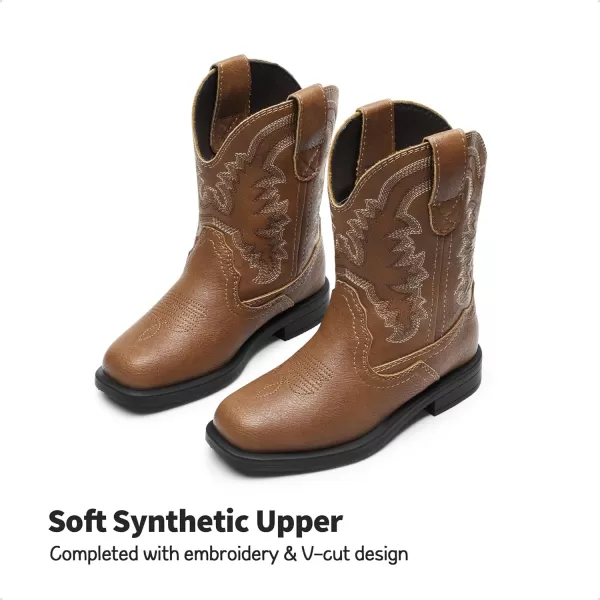 imageDREAM PAIRS Toddler Little Boys Girls Cowboy Boots Kids Western Square Toe Riding Mid Calf BootsDREAM PAIRS Toddler Little Boys Girls Cowboy Boots Kids Western Square Toe Riding Mid Calf Boots