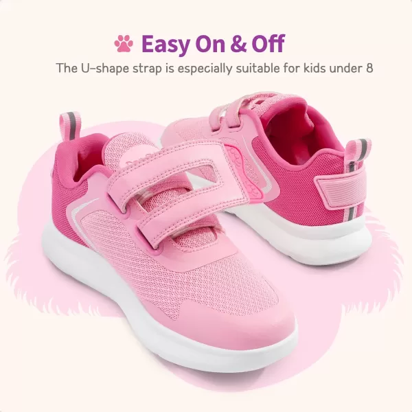 imageDREAM PAIRS Toddler Shoes Boys Girls Kids Tennis Athletic Running Walking Cute SneakersPinkHot Pink