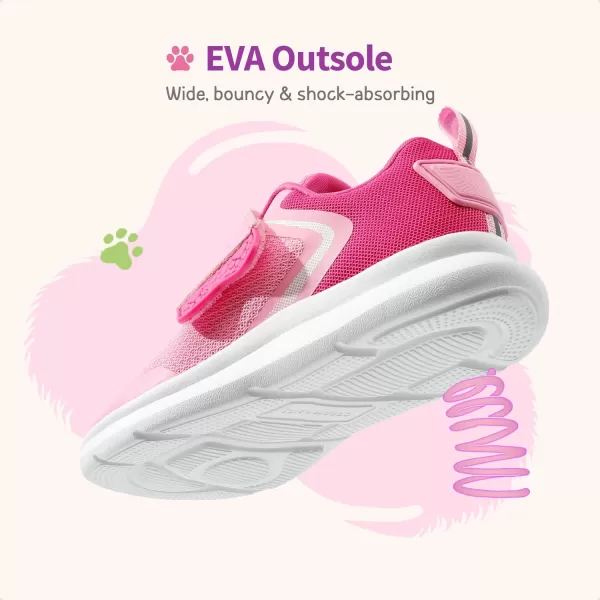 imageDREAM PAIRS Toddler Shoes Boys Girls Kids Tennis Athletic Running Walking Cute SneakersPinkHot Pink