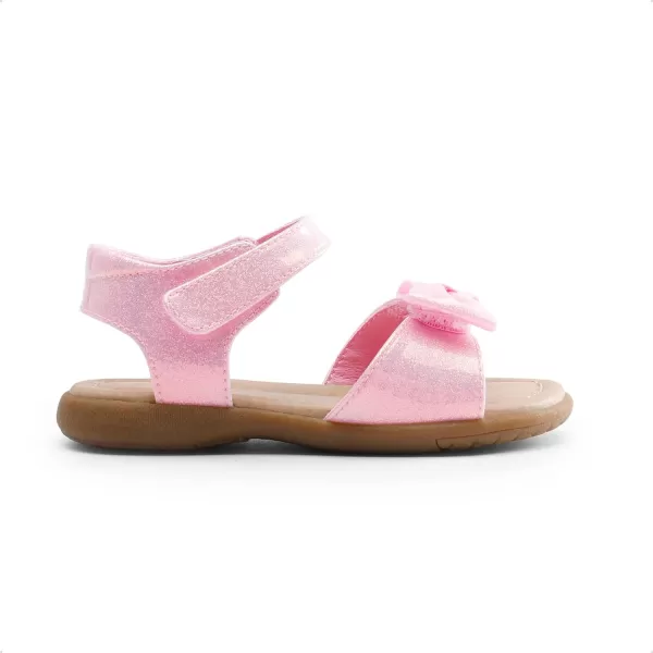 imageDREAM PAIRS ToddlerLittle Kid Girls Sandals Fashion Bow Summer ShoesPinkglitter