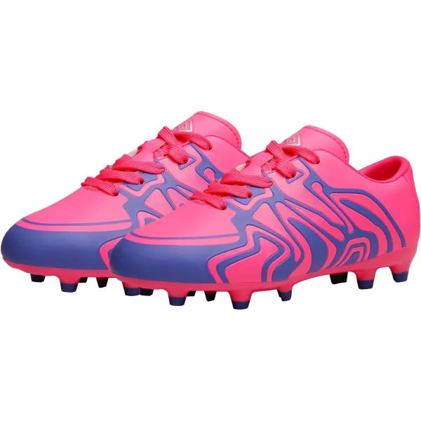 imageDREAM PAIRS ToddlerLittle KidBig Kid 160472K Soccer Football Cleats ShoesFuchsiaPinkRoyalBlue