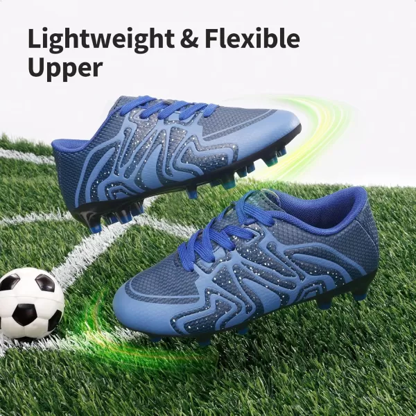 imageDREAM PAIRS ToddlerLittle KidBig Kid 160472K Soccer Football Cleats ShoesNavyRoyalWht