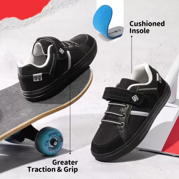 imageDREAM PAIRS ToddlerLittle KidBig Kid School Loafers Sneakers ShoesBlack