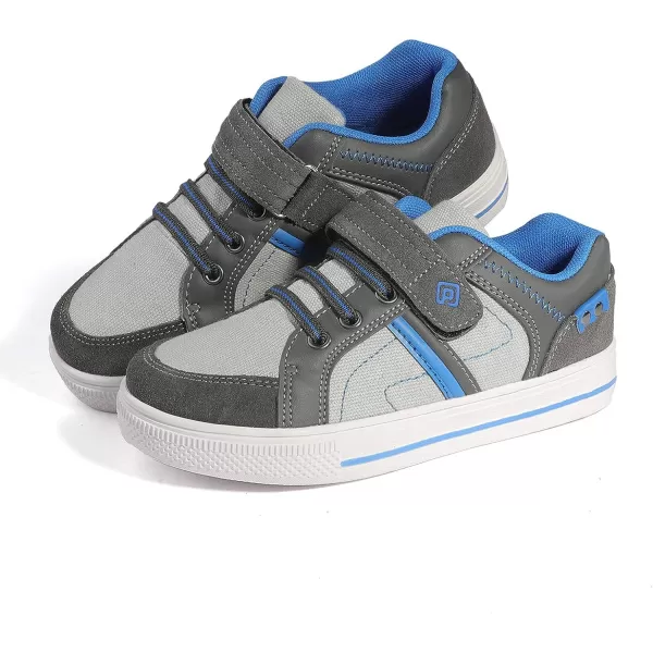 imageDREAM PAIRS ToddlerLittle KidBig Kid School Loafers Sneakers ShoesGreyBlue