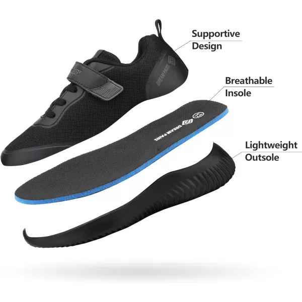 imageDREAM PAIRS UnisexChild Running ShoesSneakerBlack Monochrome
