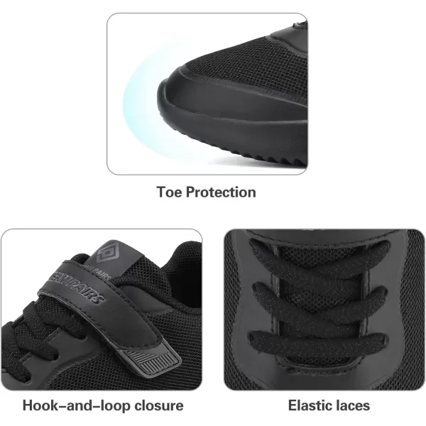 imageDREAM PAIRS UnisexChild Running ShoesSneakerBlack Monochrome