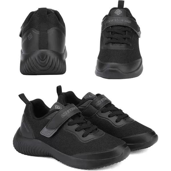 imageDREAM PAIRS UnisexChild Running ShoesSneakerBlack Monochrome