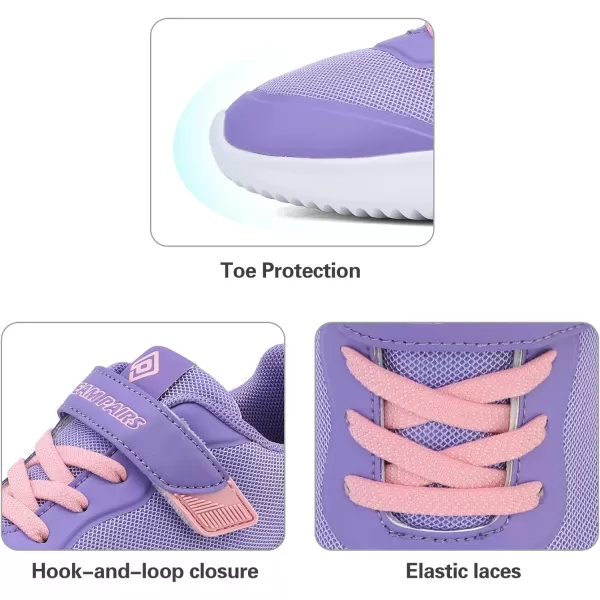 imageDREAM PAIRS UnisexChild Running ShoesSneakerPurplePink