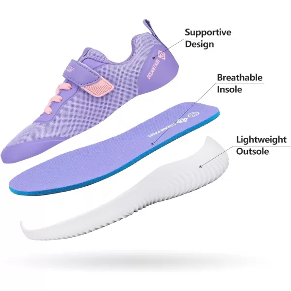 imageDREAM PAIRS UnisexChild Running ShoesSneakerPurplePink