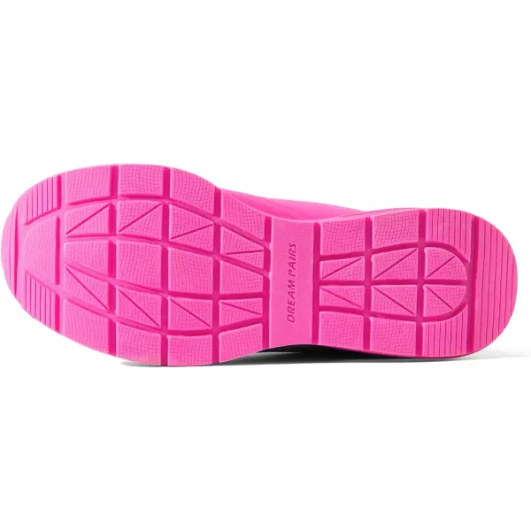 imageDREAM PAIRS Women Platform Wedge Walking Chunky Shoes High Heel Air Cushion Casual Fashion SneakerHot Pink