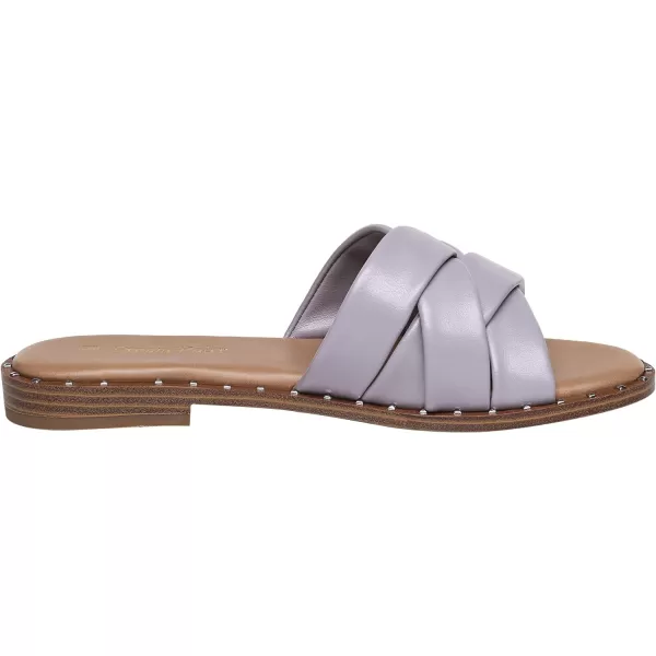 imageDREAM PAIRS Women s Cute Slip On Studded Flat Slides SandalsTaroPurple