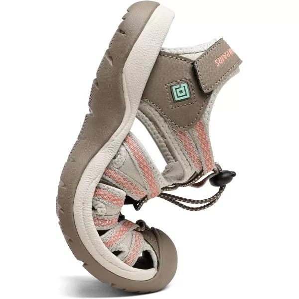 imageDREAM PAIRS Womens 160912W Adventurous Summer Outdoor SandalsBrownWatermelonRed