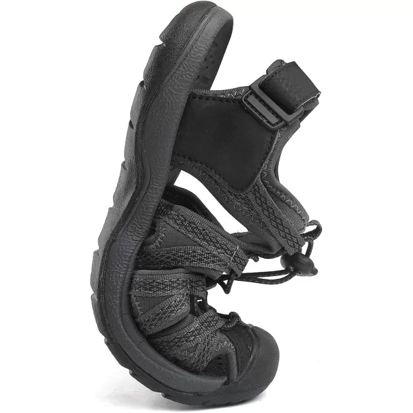 imageDREAM PAIRS Womens 160912W Adventurous Summer Outdoor SandalsNewblack Dark Grey