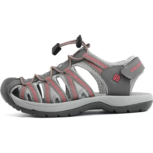 imageDREAM PAIRS Womens 160912W Adventurous Summer Outdoor SandalsNewgrey Coral