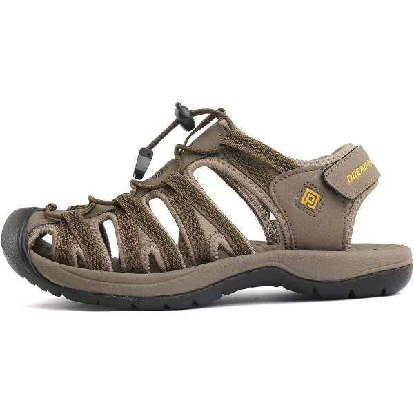 imageDREAM PAIRS Womens 160912W Adventurous Summer Outdoor SandalsNewkhaki Yellow
