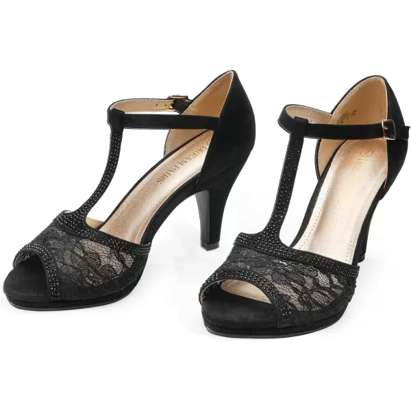 imageDREAM PAIRS Womens Amore Fashion Stilettos Open Toe Pump Heel SandalsBlack2