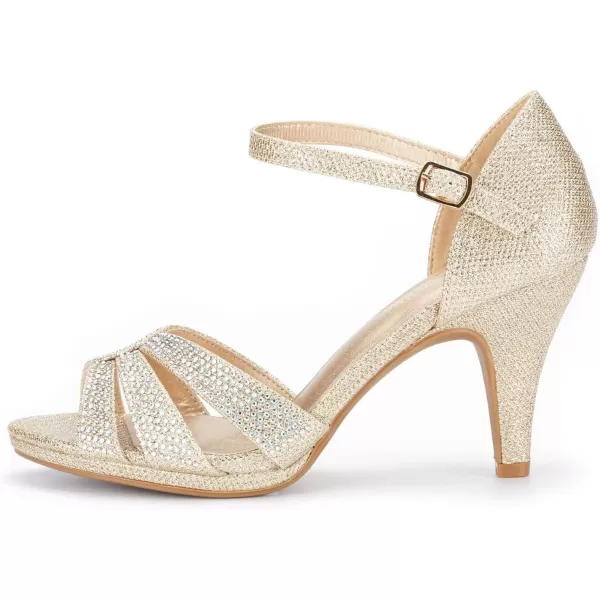 imageDREAM PAIRS Womens Amore Fashion Stilettos Open Toe Pump Heel SandalsGold