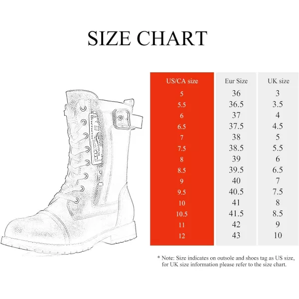 imageDREAM PAIRS Womens Ankle Bootie Winter Lace up Mid Calf Military Combat BootsMissionburgundy