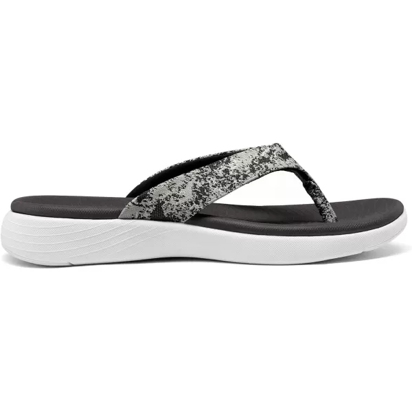 imageDREAM PAIRS Womens Arch Support Flip Flops Comfortable Soft Cushion Thong Sandals Casual Indoor Outdoor Walking Beach Summer ShoesBlack
