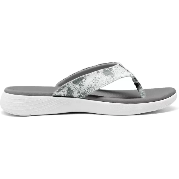 imageDREAM PAIRS Womens Arch Support Flip Flops Comfortable Soft Cushion Thong Sandals Casual Indoor Outdoor Walking Beach Summer ShoesDark Grey