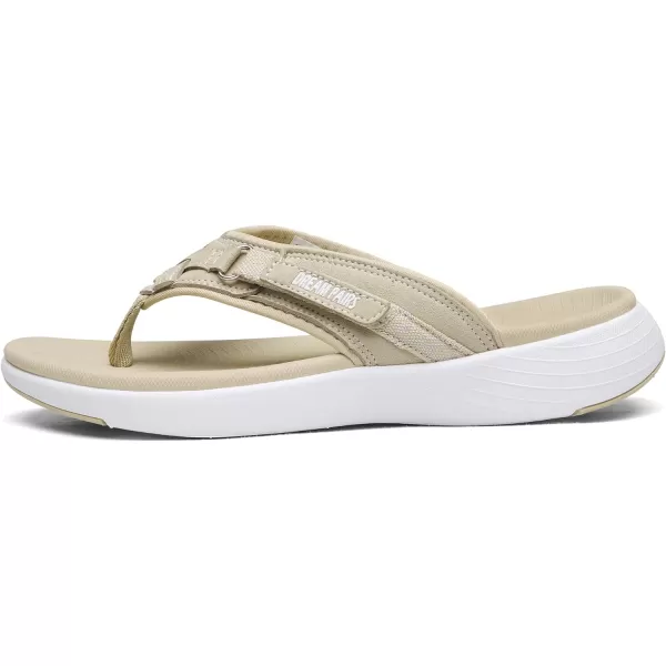 imageDREAM PAIRS Womens Arch Support Flip Flops Comfortable Thong SandalsBeige