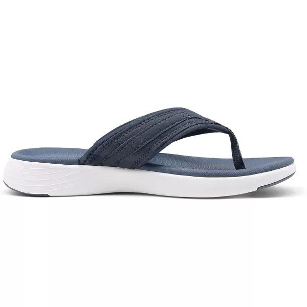 imageDREAM PAIRS Womens Arch Support Flip Flops Comfortable Thong SandalsNavy