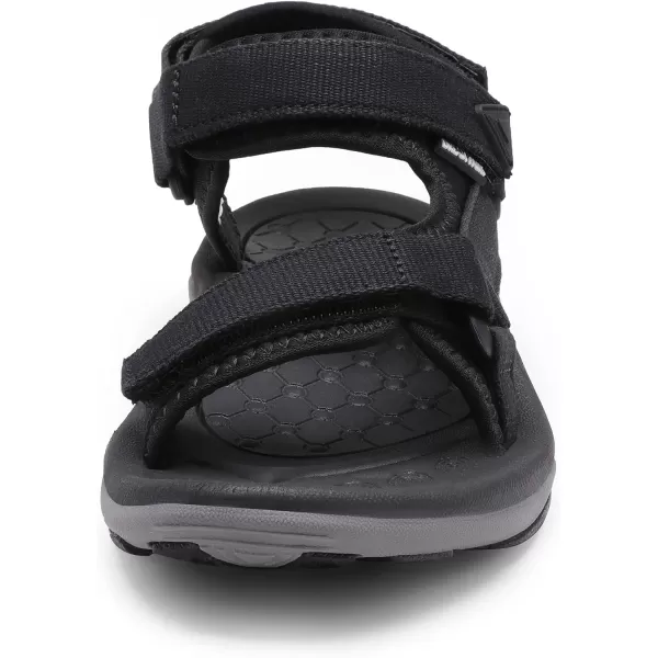 imageDREAM PAIRS Womens Arch Support Hiking Sandals Sport Outdoor Athletic Comfortable Summer Beach Water SandalsBlack