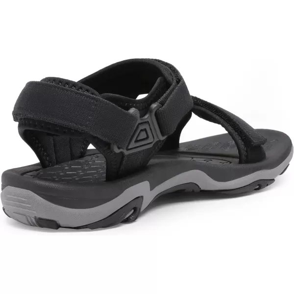 imageDREAM PAIRS Womens Arch Support Hiking Sandals Sport Outdoor Athletic Comfortable Summer Beach Water SandalsBlack