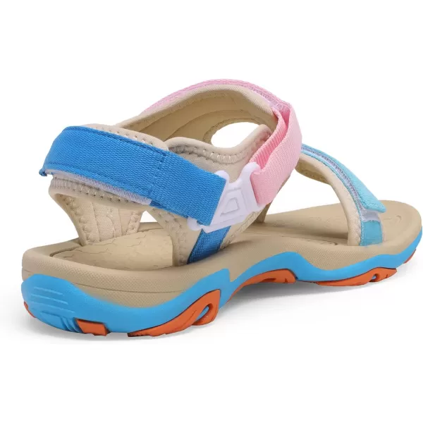 imageDREAM PAIRS Womens Arch Support Hiking Sandals Sport Outdoor Athletic Comfortable Summer Beach Water SandalsRainbow