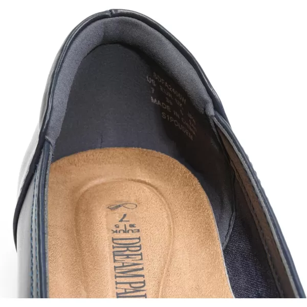 imageDREAM PAIRS Womens Ballet Flats Comfortable Slip On Business Office Dress Shoes for Women Dressy and Work with 3D Molded InsoleNavy