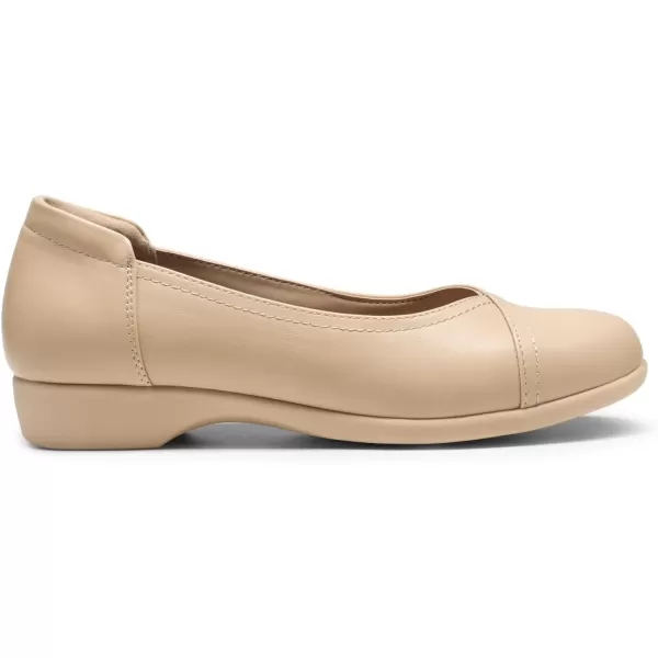 imageDREAM PAIRS Womens Ballet Flats Comfortable Slip On Business Office Dress Shoes for Women Dressy and Work with 3D Molded InsoleNude