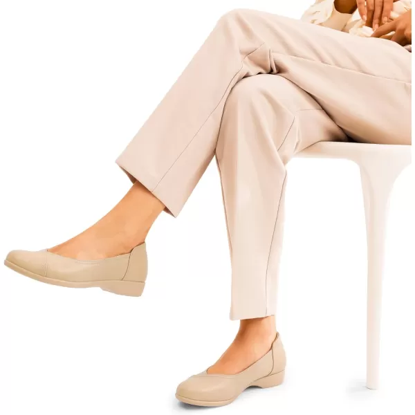 imageDREAM PAIRS Womens Ballet Flats Comfortable Slip On Business Office Dress Shoes for Women Dressy and Work with 3D Molded InsoleNude