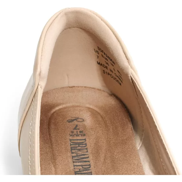 imageDREAM PAIRS Womens Ballet Flats Comfortable Slip On Business Office Dress Shoes for Women Dressy and Work with 3D Molded InsoleNude